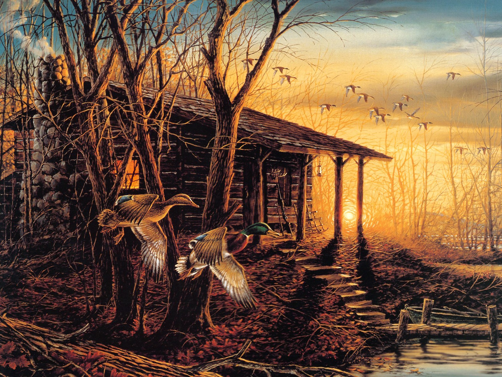 Terry Redlin Oil Paintings Outdoor Themes Art Painting