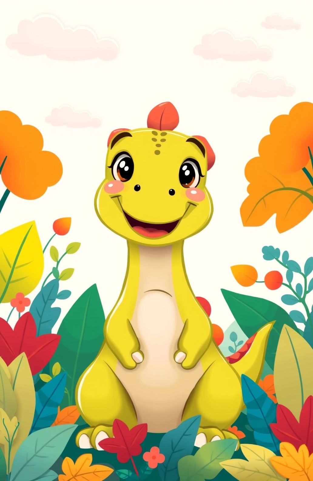 Cute Dinosaur Background