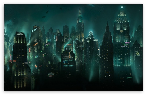 HD wallpaper Bioshock underwater city digital wallpaper Rapture sea  video games  Wallpaper Flare