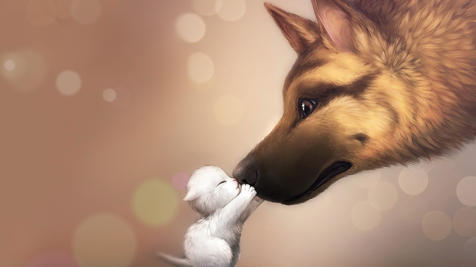 Love Animated Cute Dog Wallpaper Full Screen High