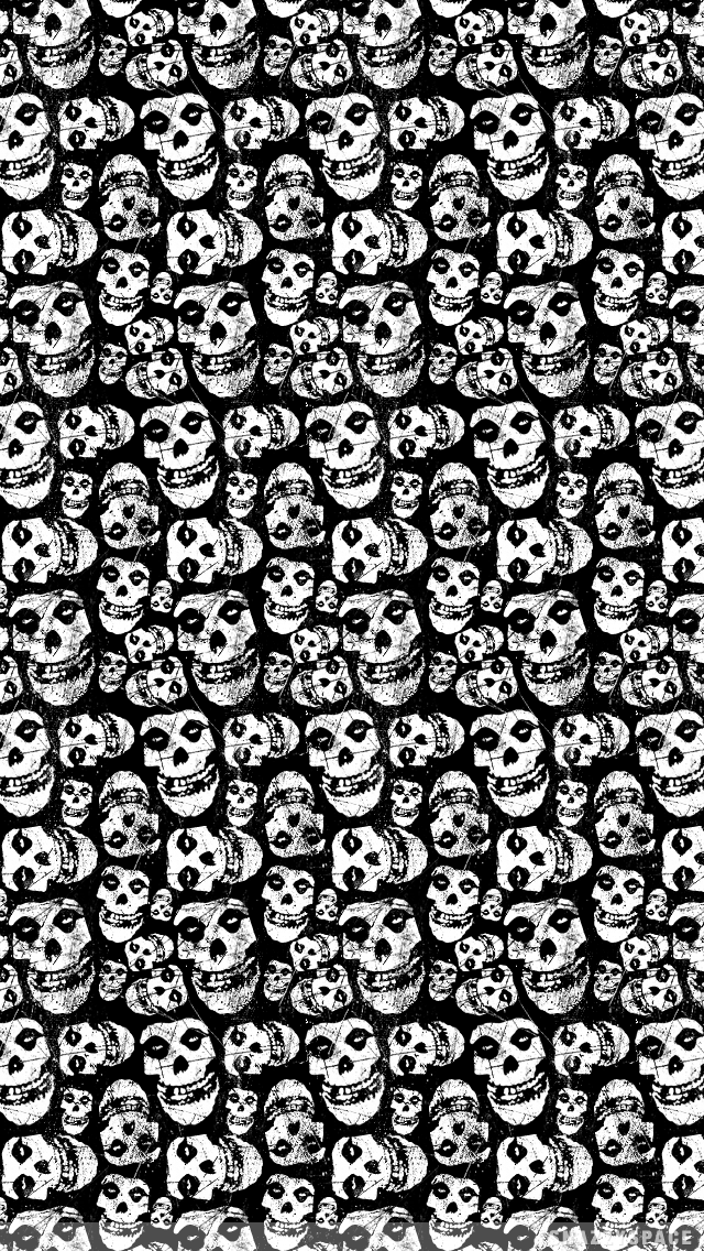 Misfits Skull Wallpaper Scary Skulls iPhone