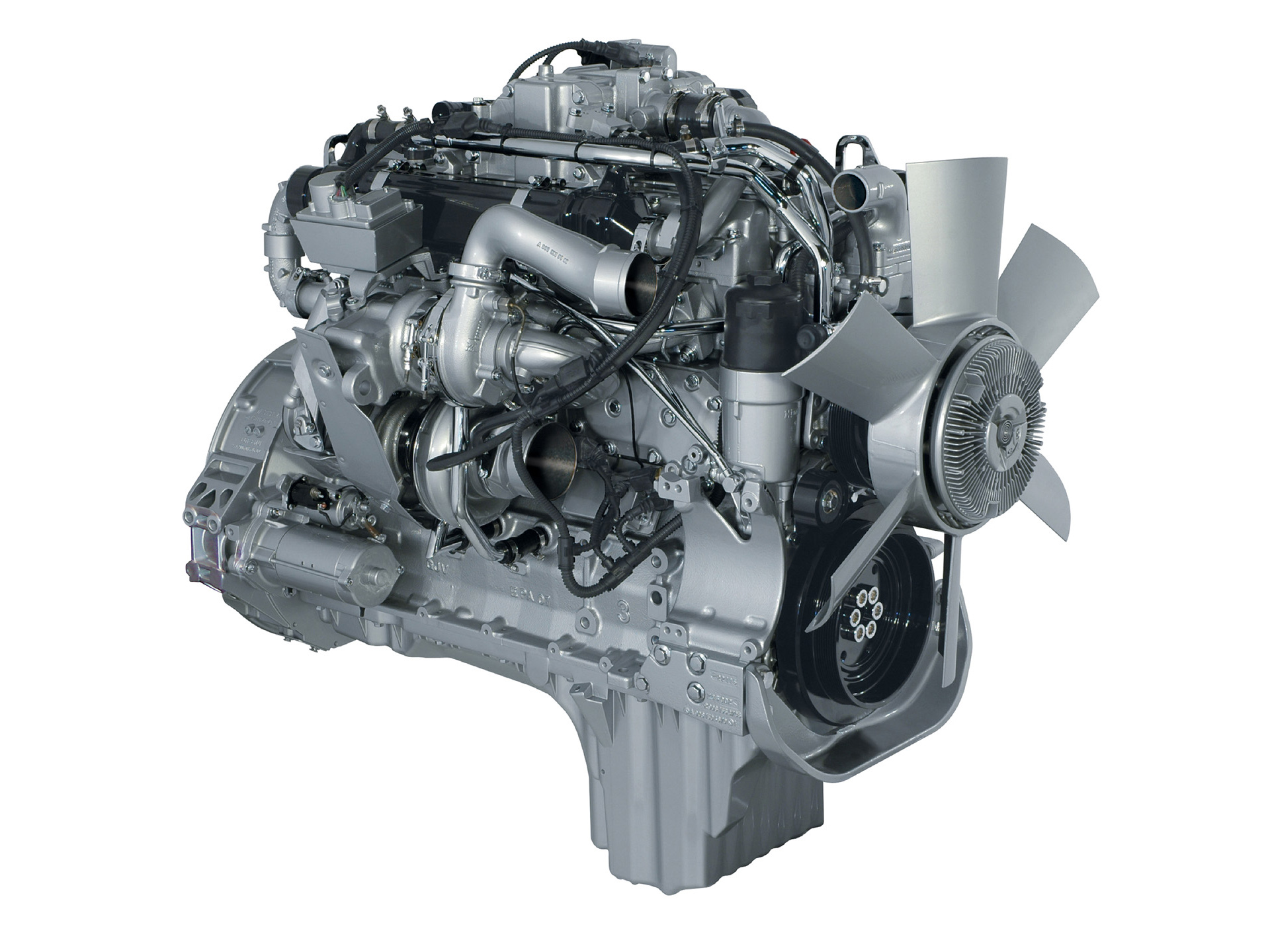 Detroit Diesel Mbe Engine Picture Photo