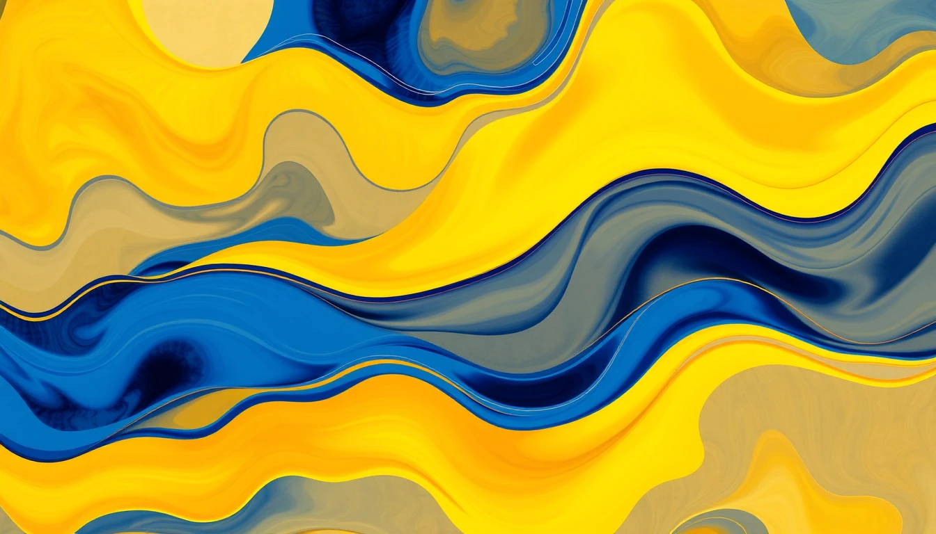 Yellow And Blue Wallpaper