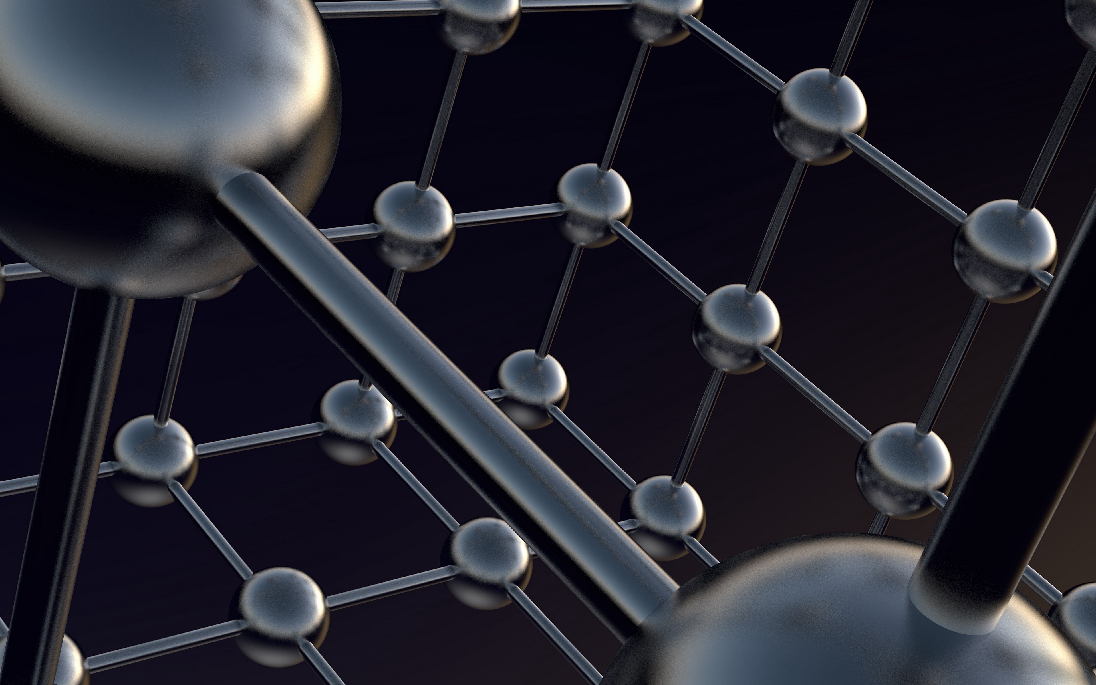 Wallpaper Atoms Shapes Models Balls 4k Ultra
