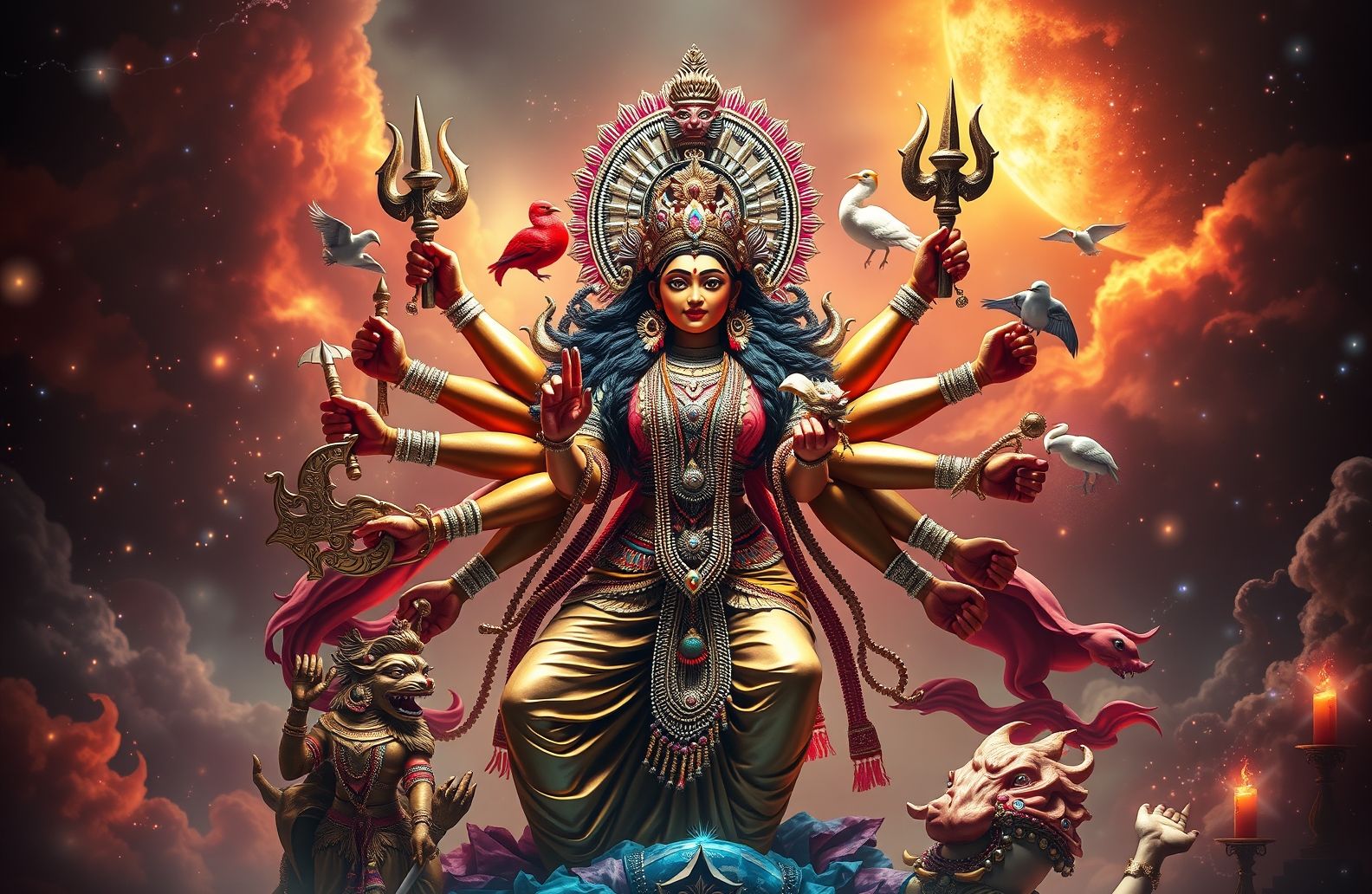 God Durga HD Wallpaper