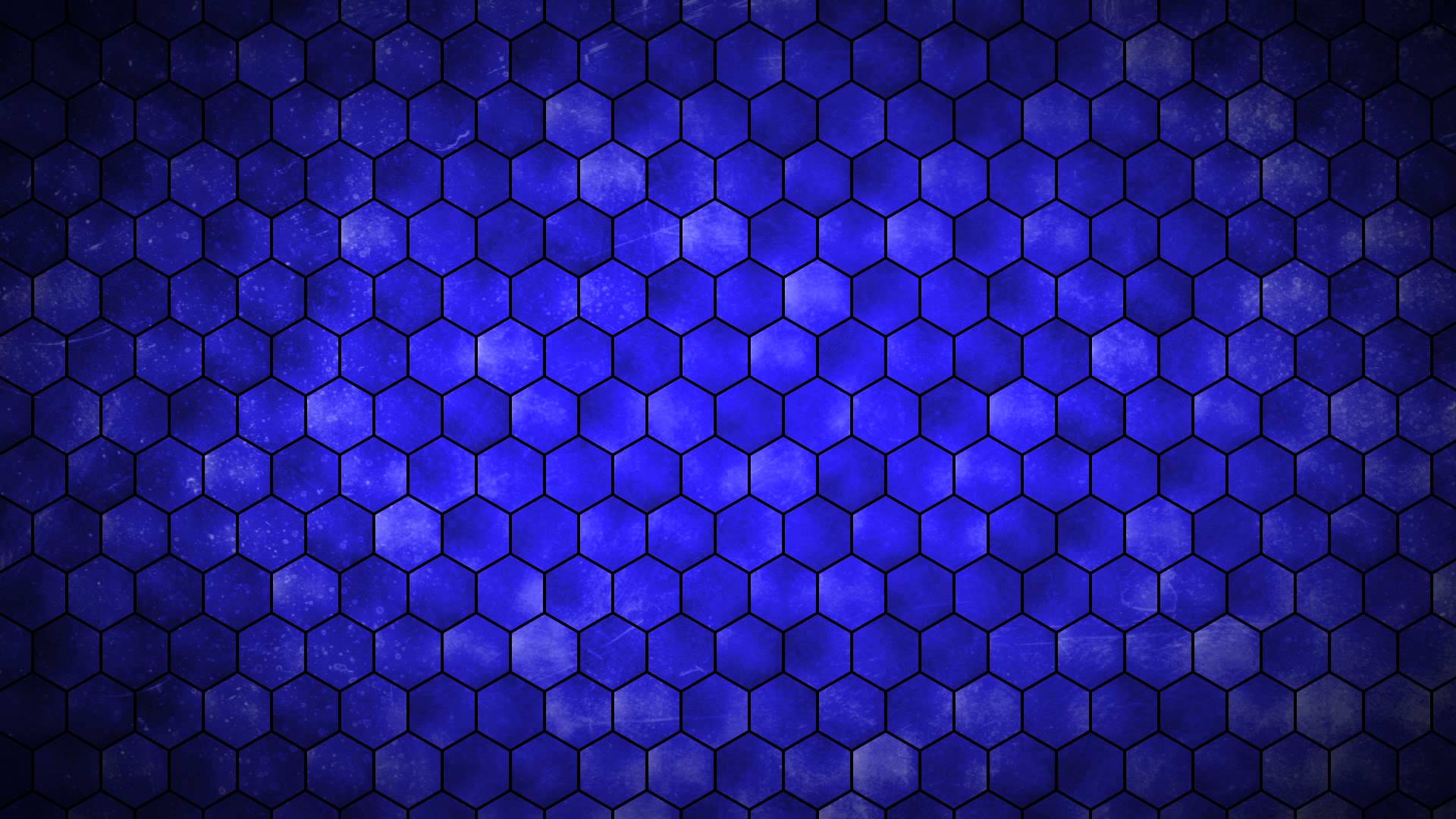 Blue Hexagon Grid HD Background Loop