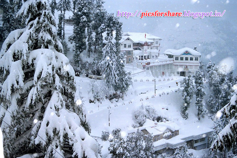 Pics For Share Snow Fall At Dalhousie India Beautiful Nature