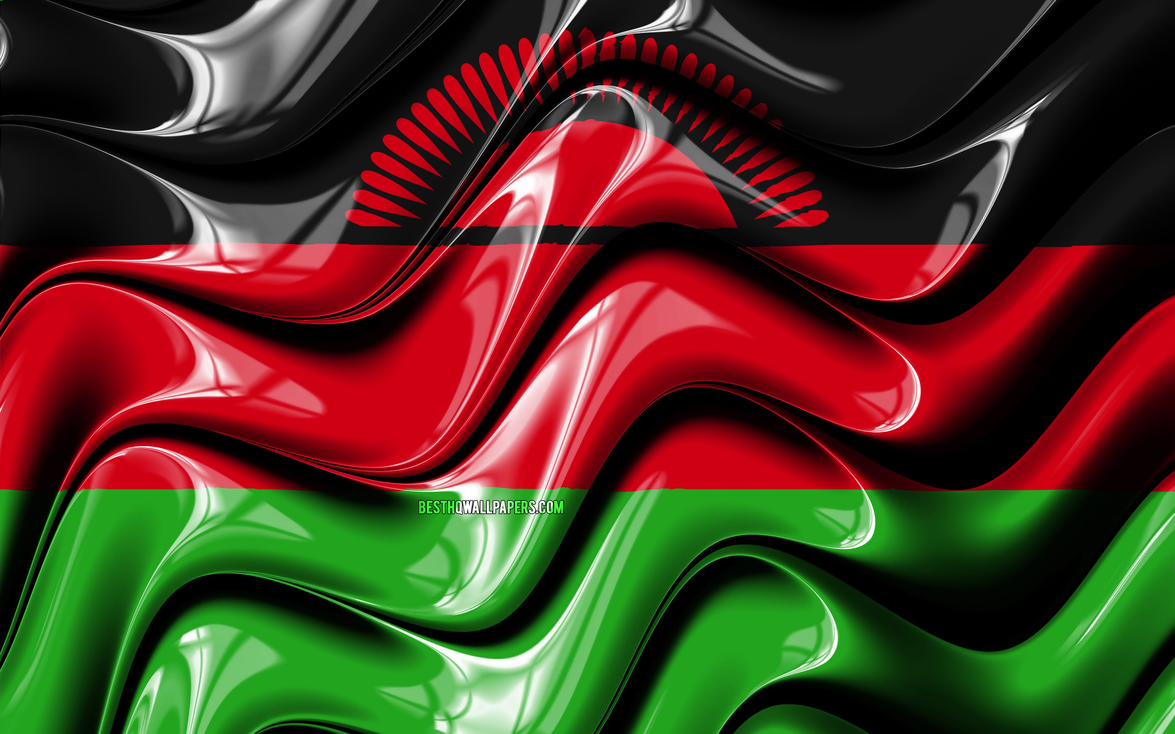 Wallpaper Malawi Flag 4k Africa National Symbols