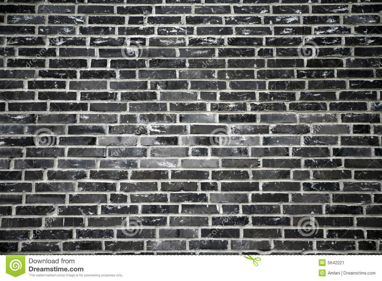 Black Brick Wall It Looks Almost Like A And White Photograph