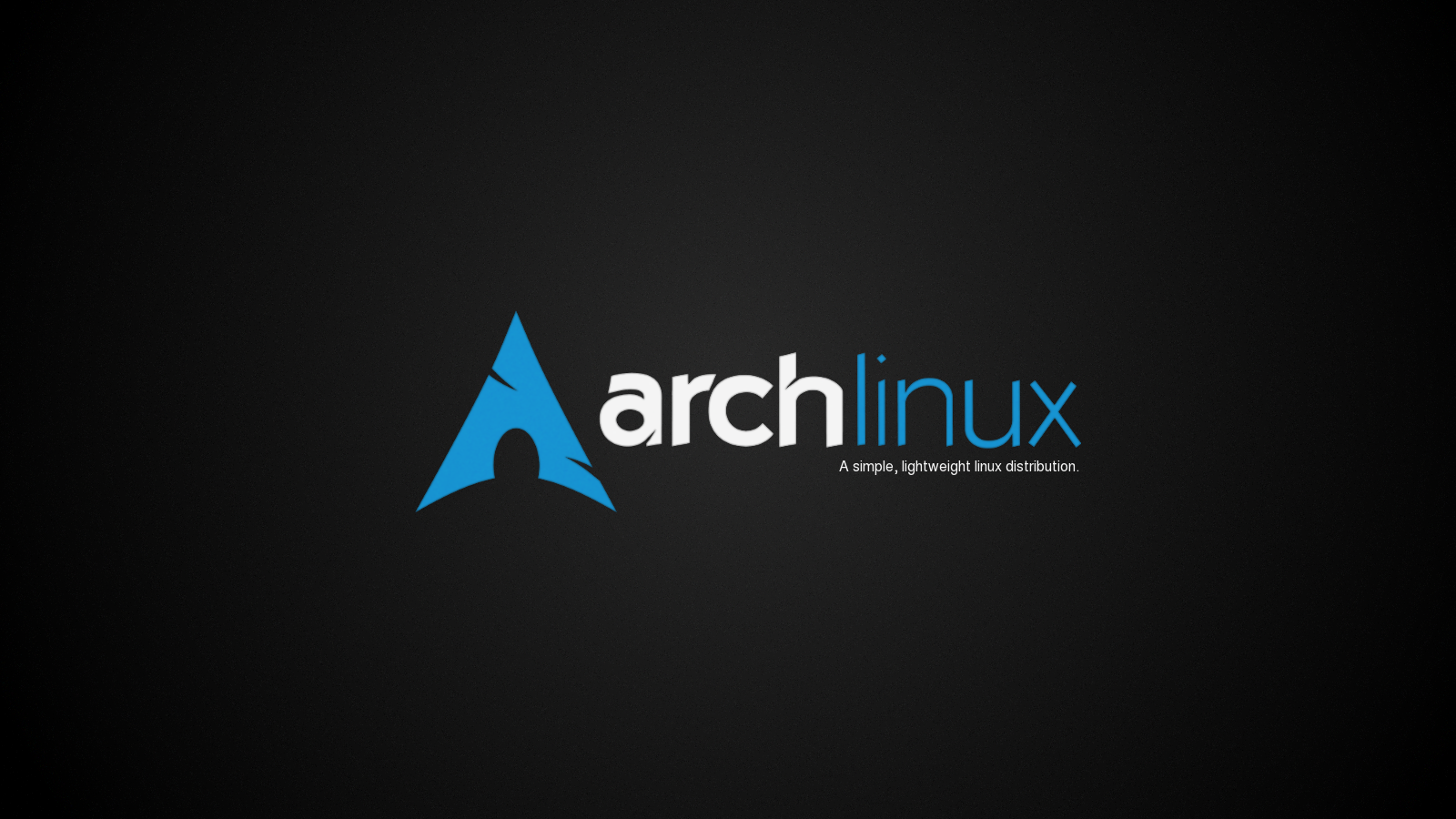 Arch Linux Wallpaper Dark by kjeksomanen on