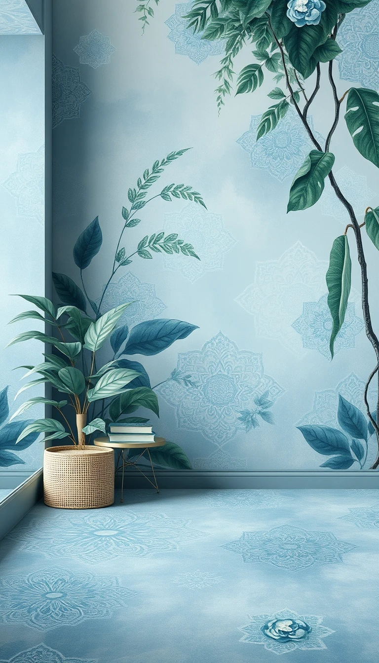York Sapphire Oasis Wallpaper Book