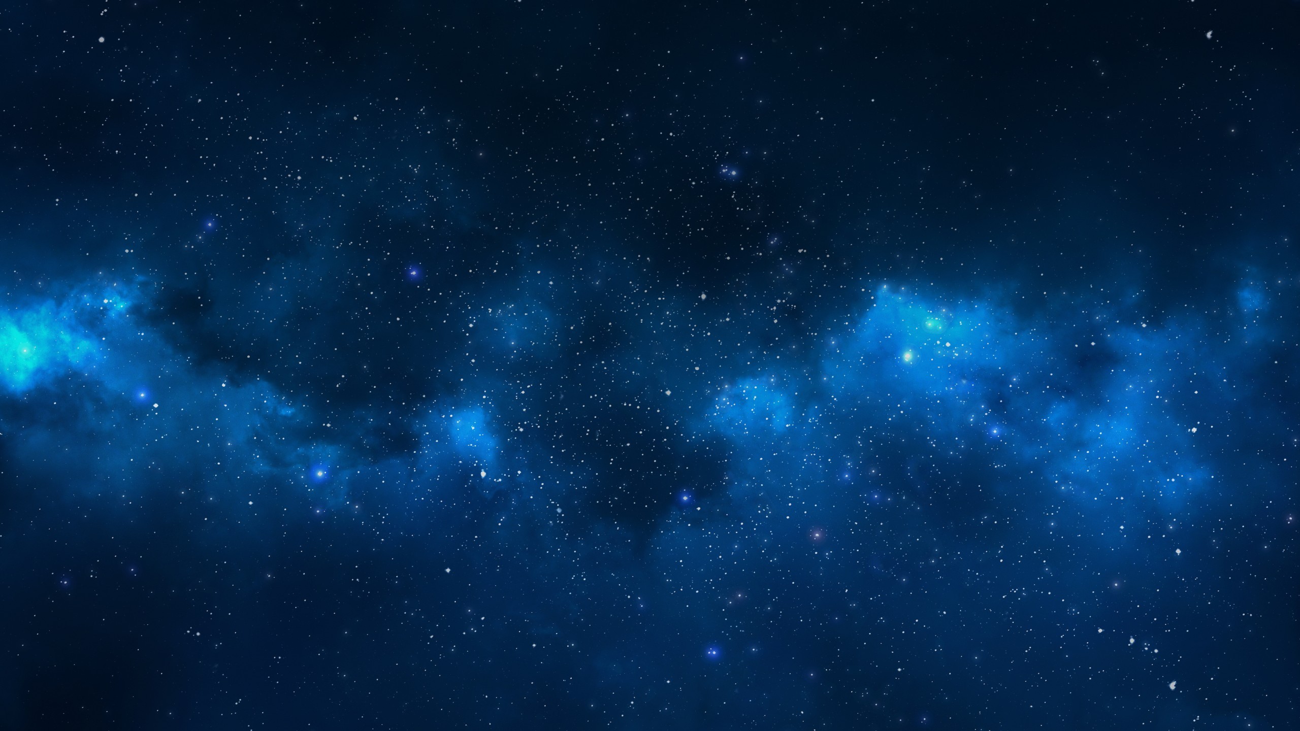 Stars Blue Nebula Wallpaper