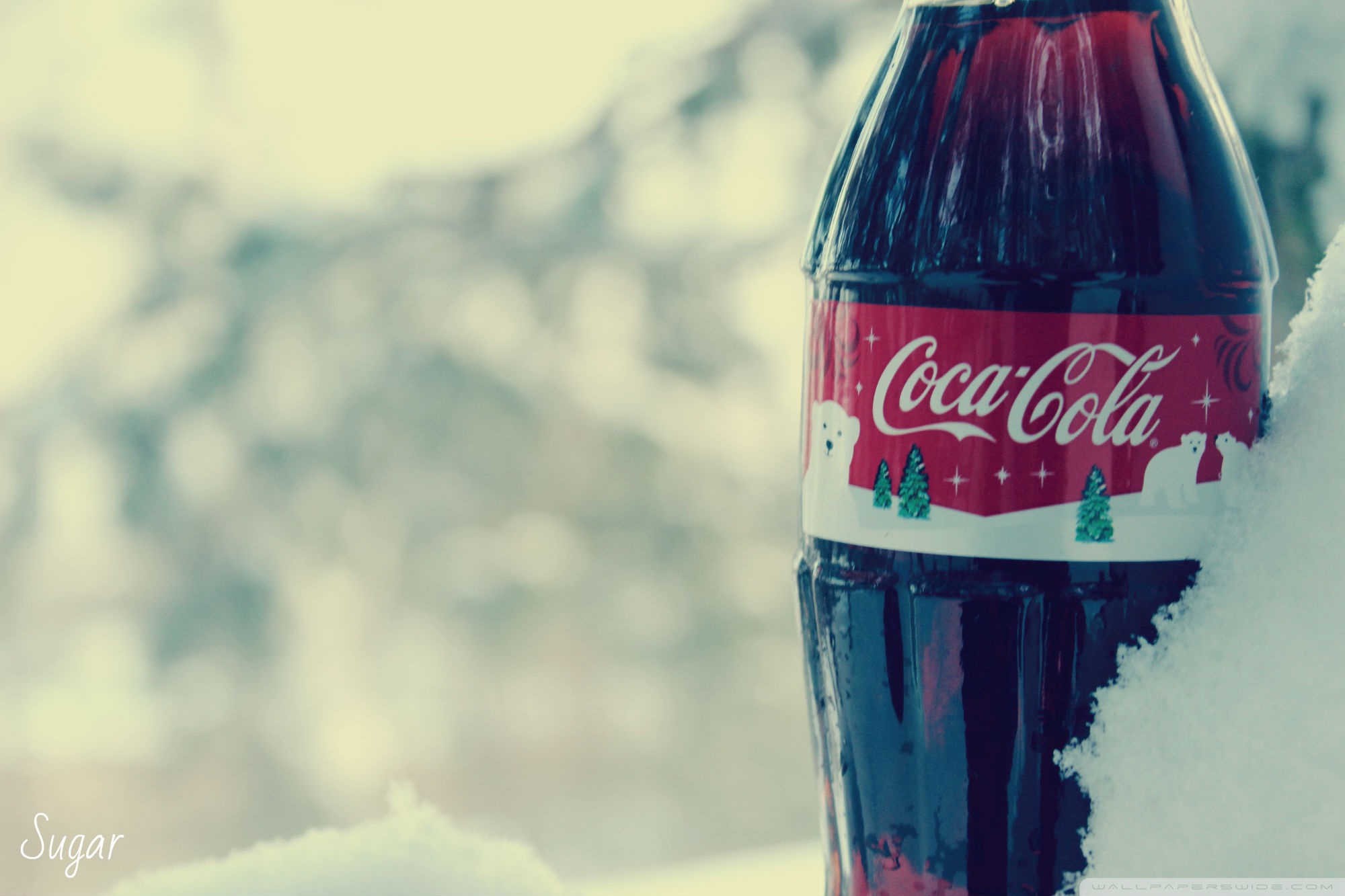 Coca Cola During Winter Wallpaper Teahub Io