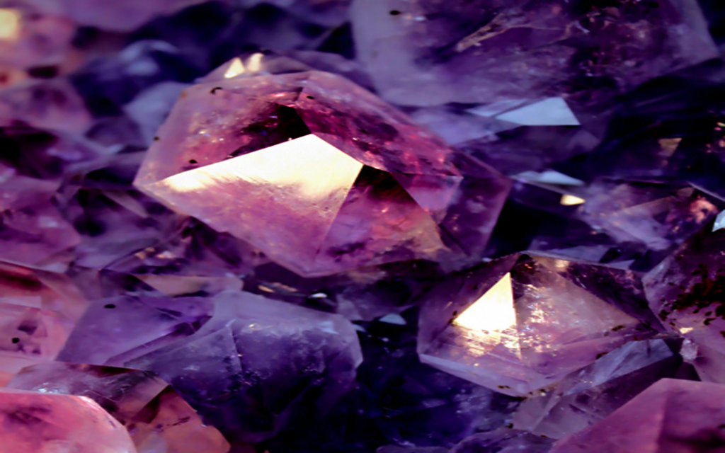 Crystals Wallpaper Purple Crystal By