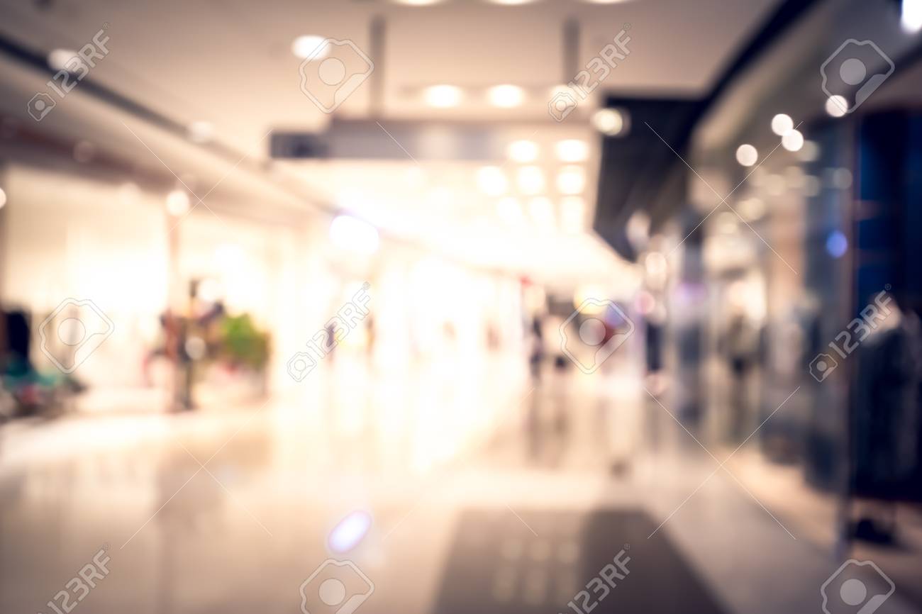 Bokeh Shopping Mall Background Stock Photo Picture And Royalty