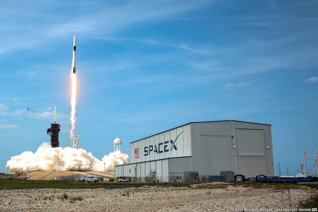 Historic Launch Day For Spacex Nasa Demo In Image