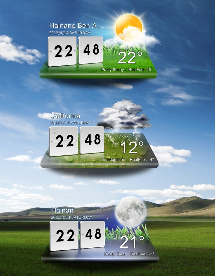 Weather Widget Application For Your Pc Or Mac Desktop Get Real Time