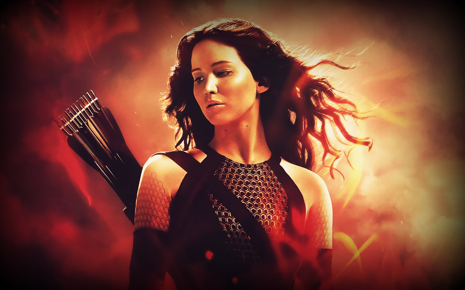 New Wallpaper Of Jennifer Lawrence As Katniss In Catching Fire Movie