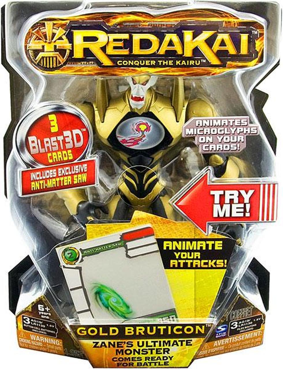 Redakai Deluxe Gold Bruticon Action Figure Spin Master Toywiz
