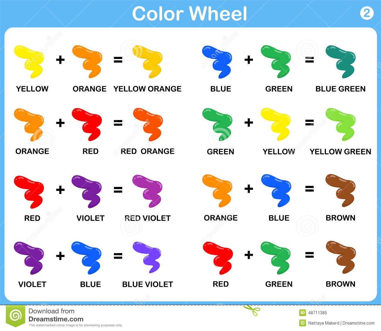 Best Basic Color Chart For Kids HD Photo Galeries Art Design Gallery