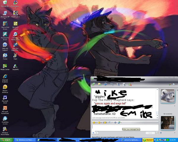 Furry Rave Desktop by