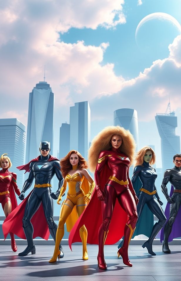 3d Super Heroes Wallpaper