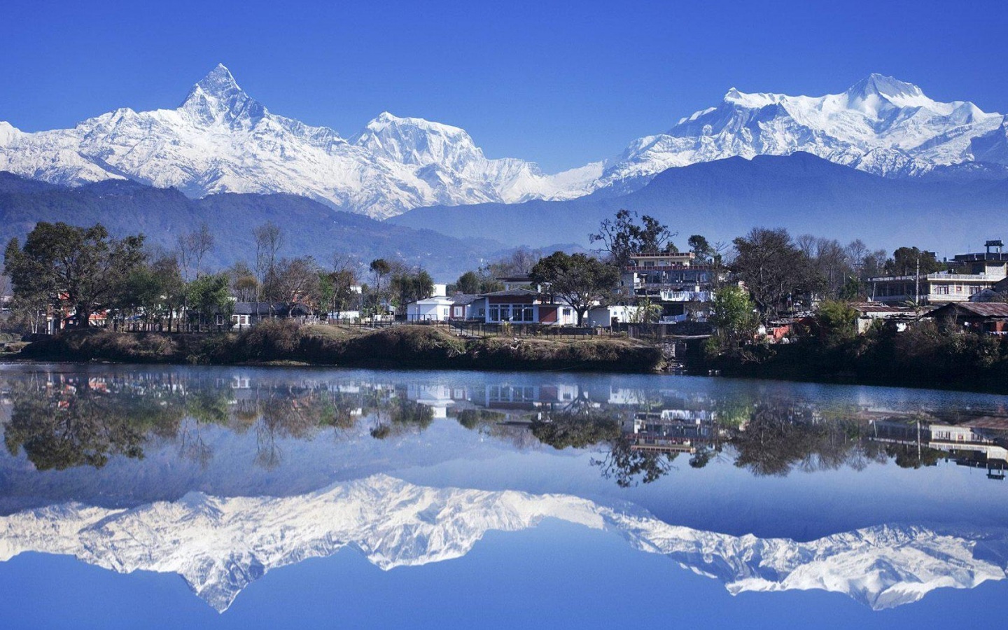 Wallpaper Lan Ape Fewa Lake Valley Pokhara Nepal Photo