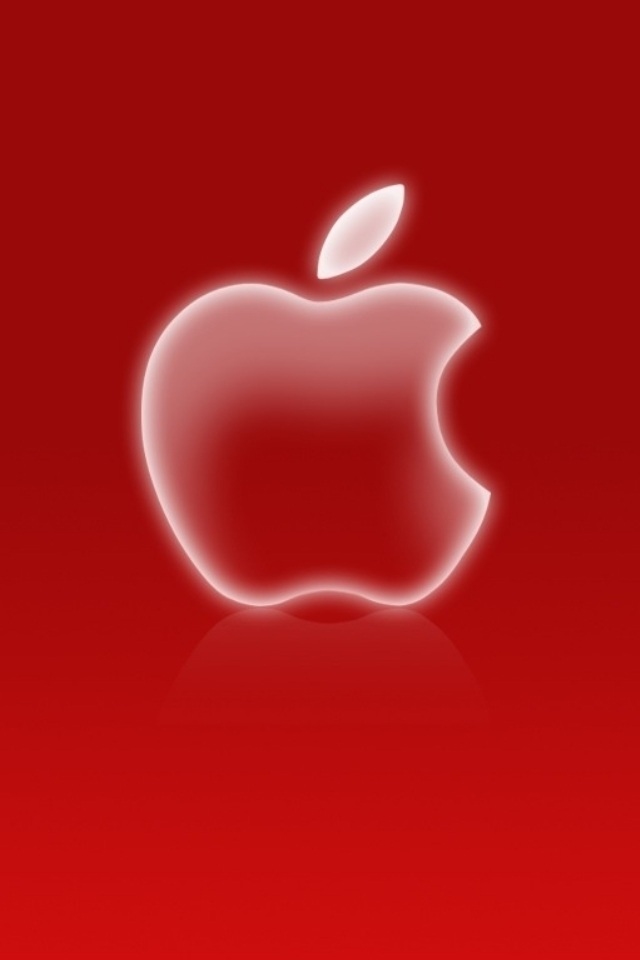 Red And White Apple iPhone Wallpaper Pop HD