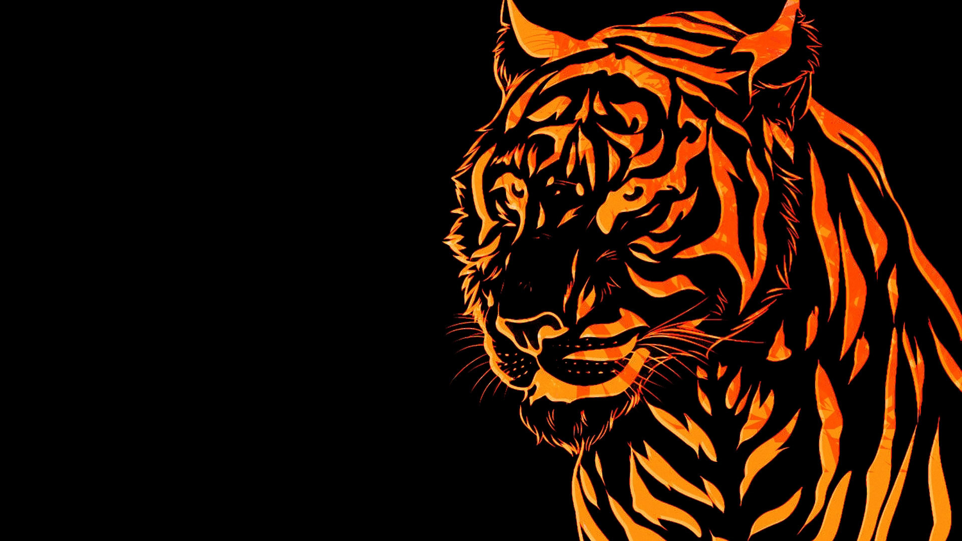 Neon Tiger Wallpaper Image