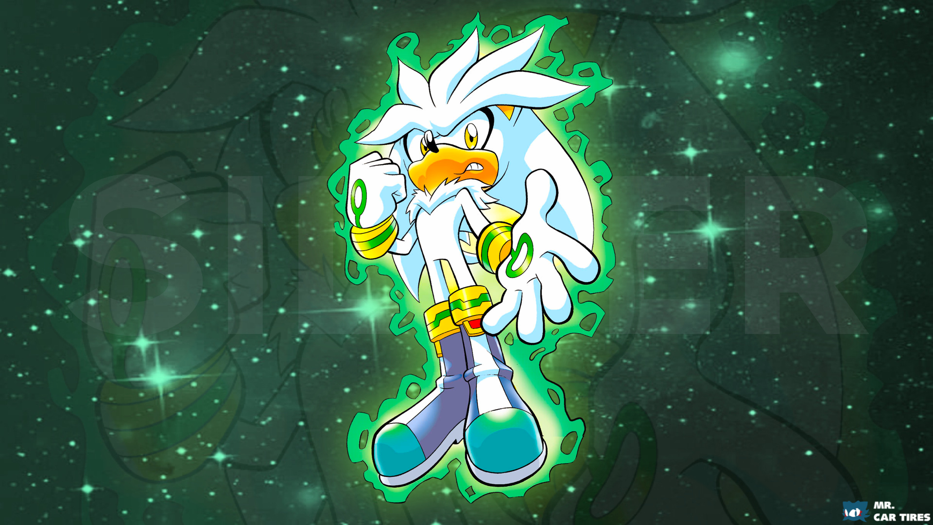 Archie Silver the Hedgehog Wallpaper by mrcartires on