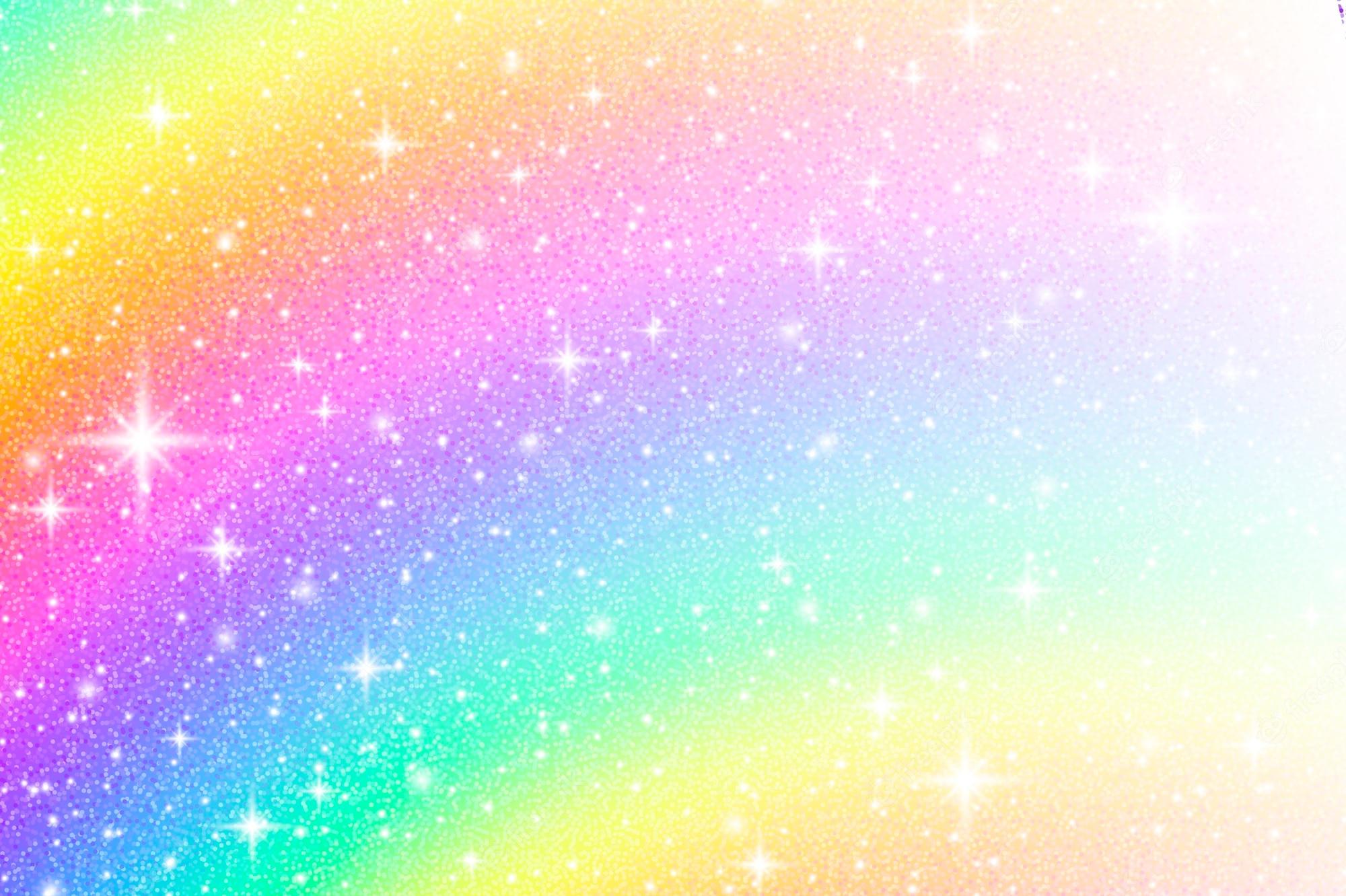 Rainbow Glitter Image On Pik