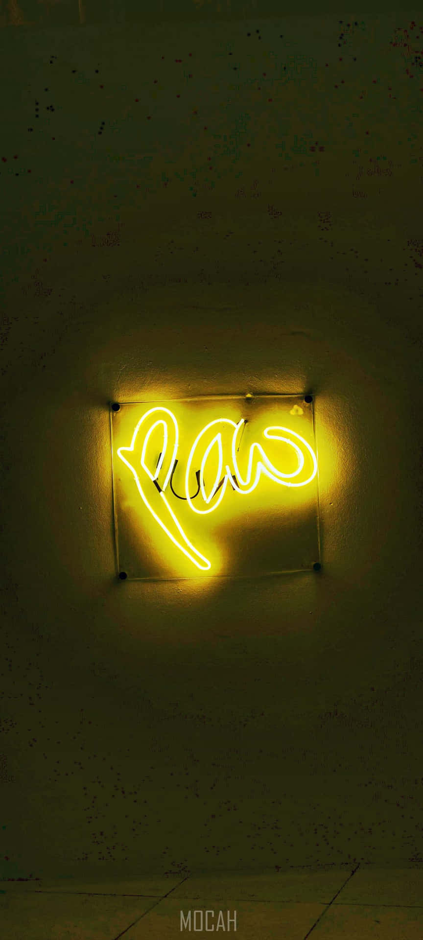Yellow Neon Light Wallpaper