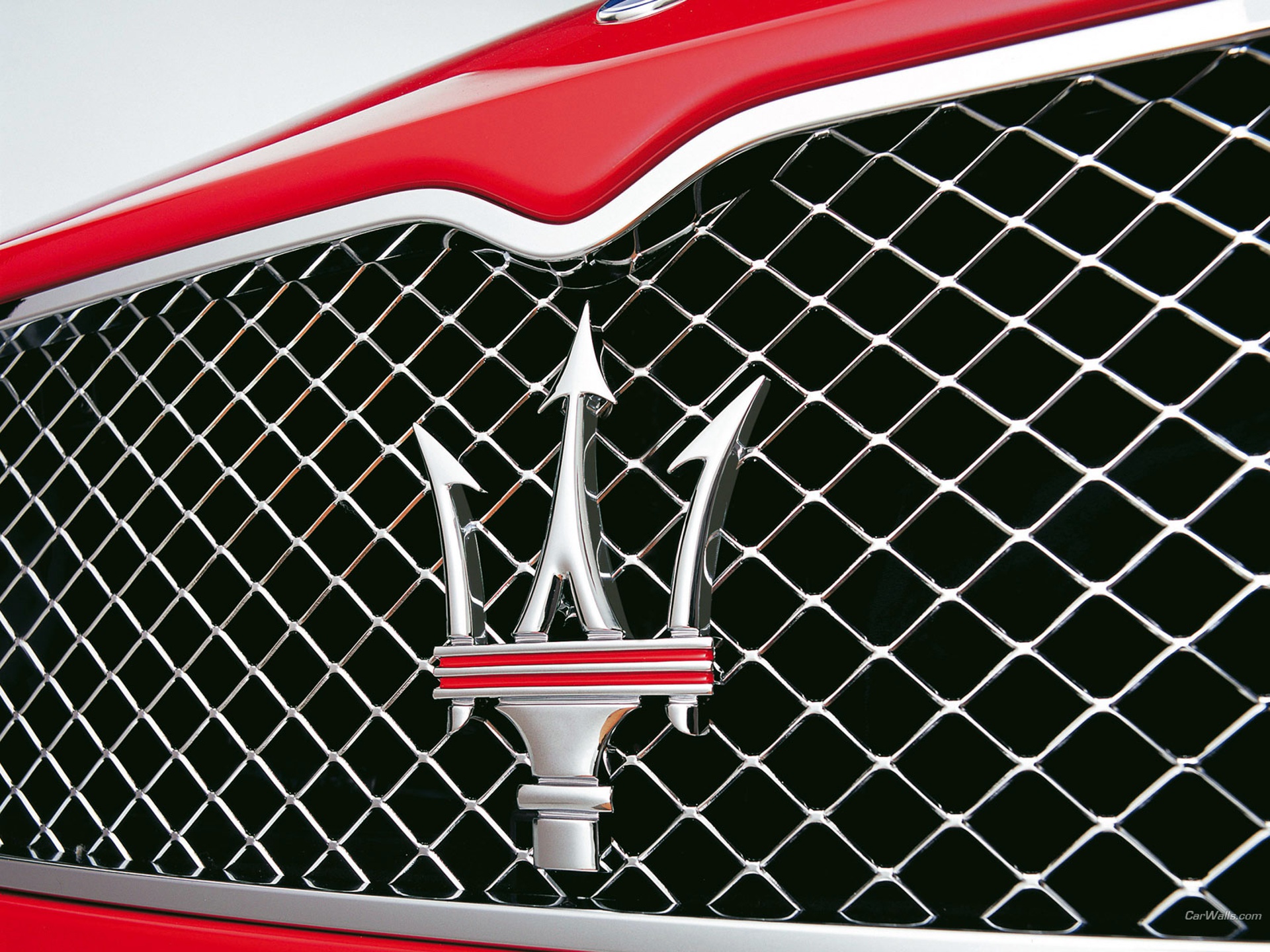 Maserati Logo Front HD Wallpaper Cars
