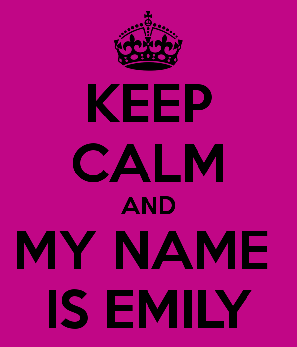 Go Back Gallery For Emily Name Wallpaper