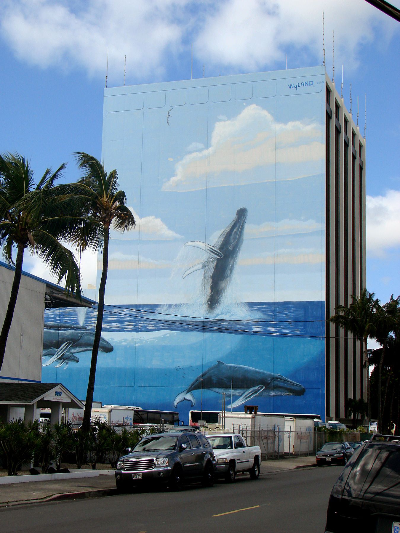 Wyland Painting Near Honolulu International Airport Holoholo In