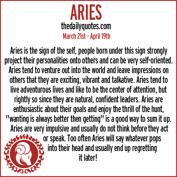 Aries Meaning Zodiac Sign Quotes Sayings Pictures Jpg