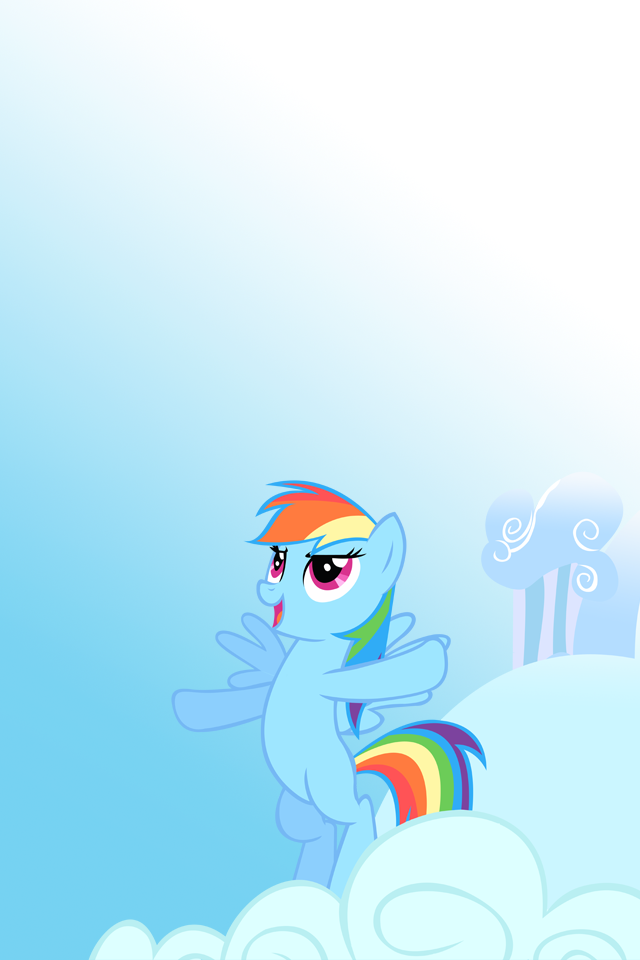 Rainbow Dash Cloud Leap Ipod iPhone Wallpaper By Alphamuppet On