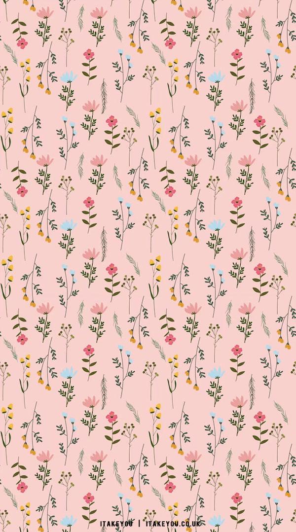 Cute Spring Wallpaper Ideas Floral Pink Background I Take You