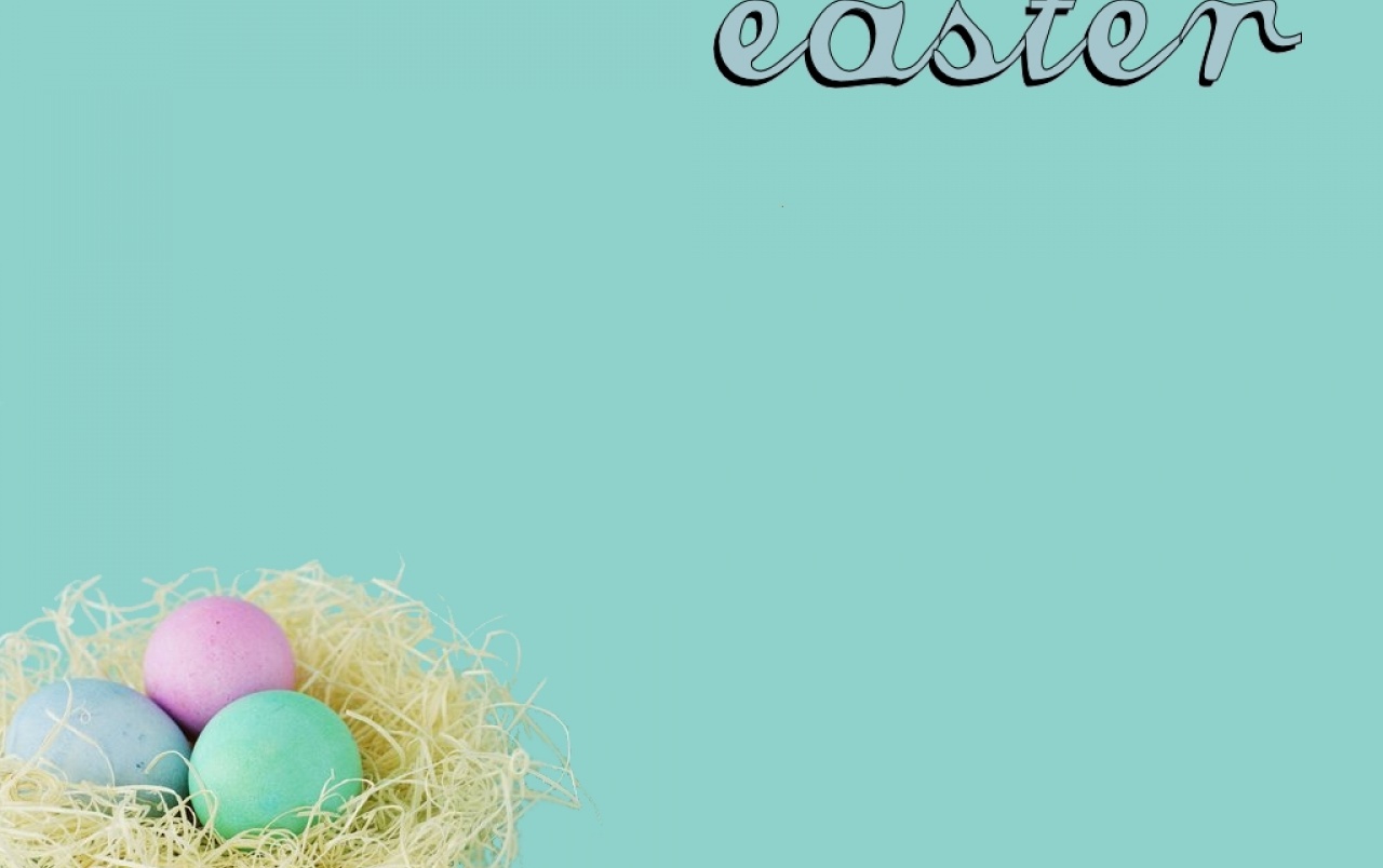 Easter Eggs Wallpaper Stock Photos