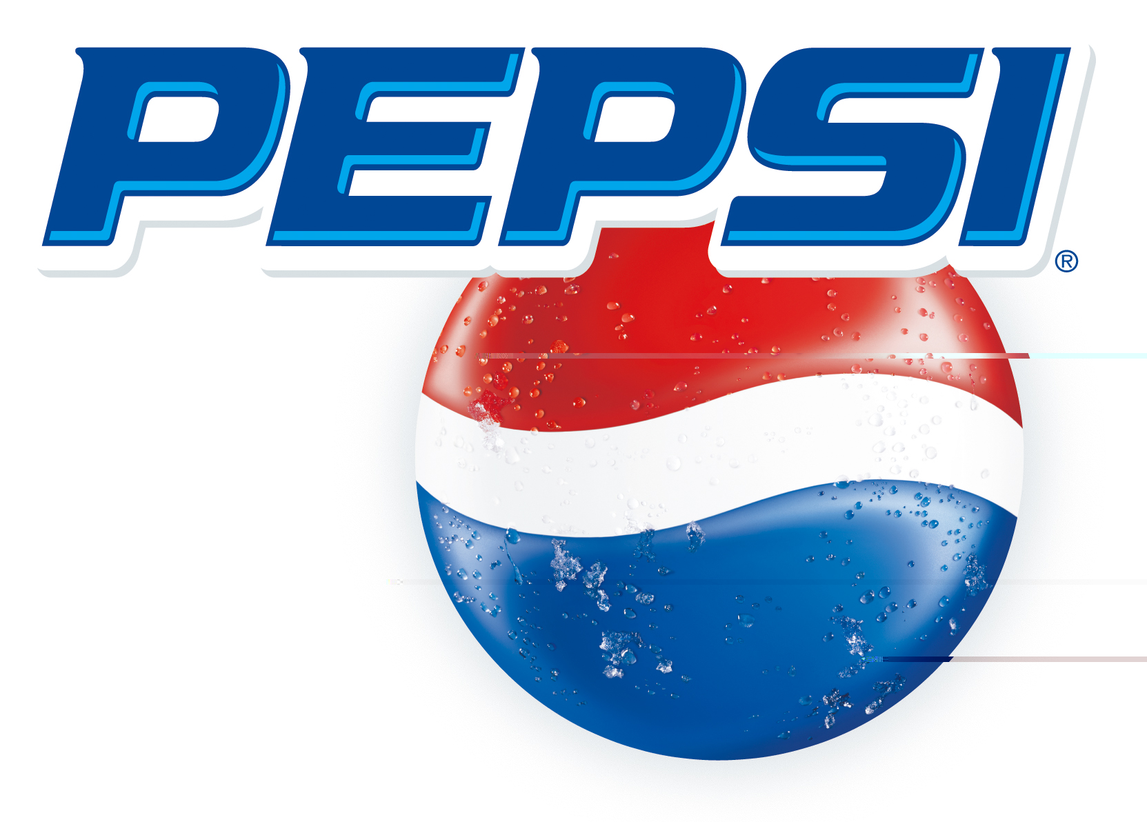 Pepsi Logo Blauer Schriftzug