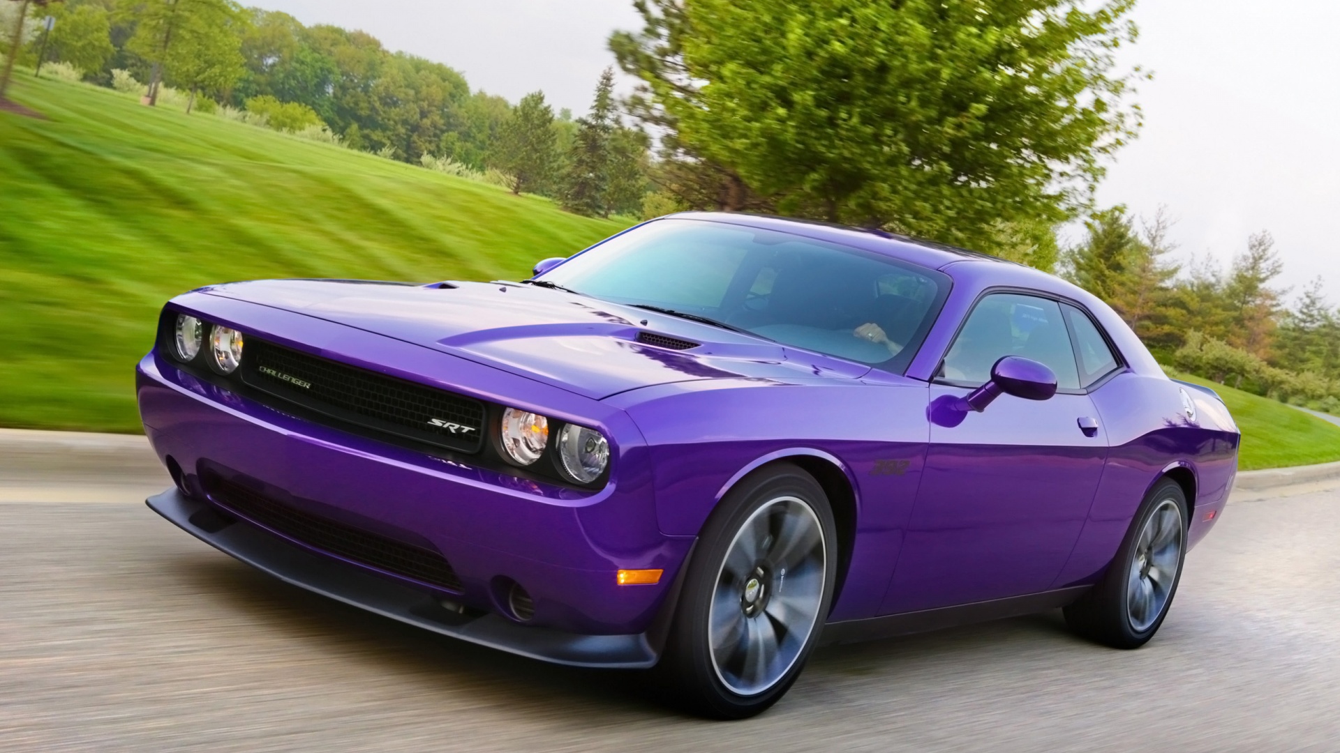 Purple Dodge Challenger Srt Wallpaper HD