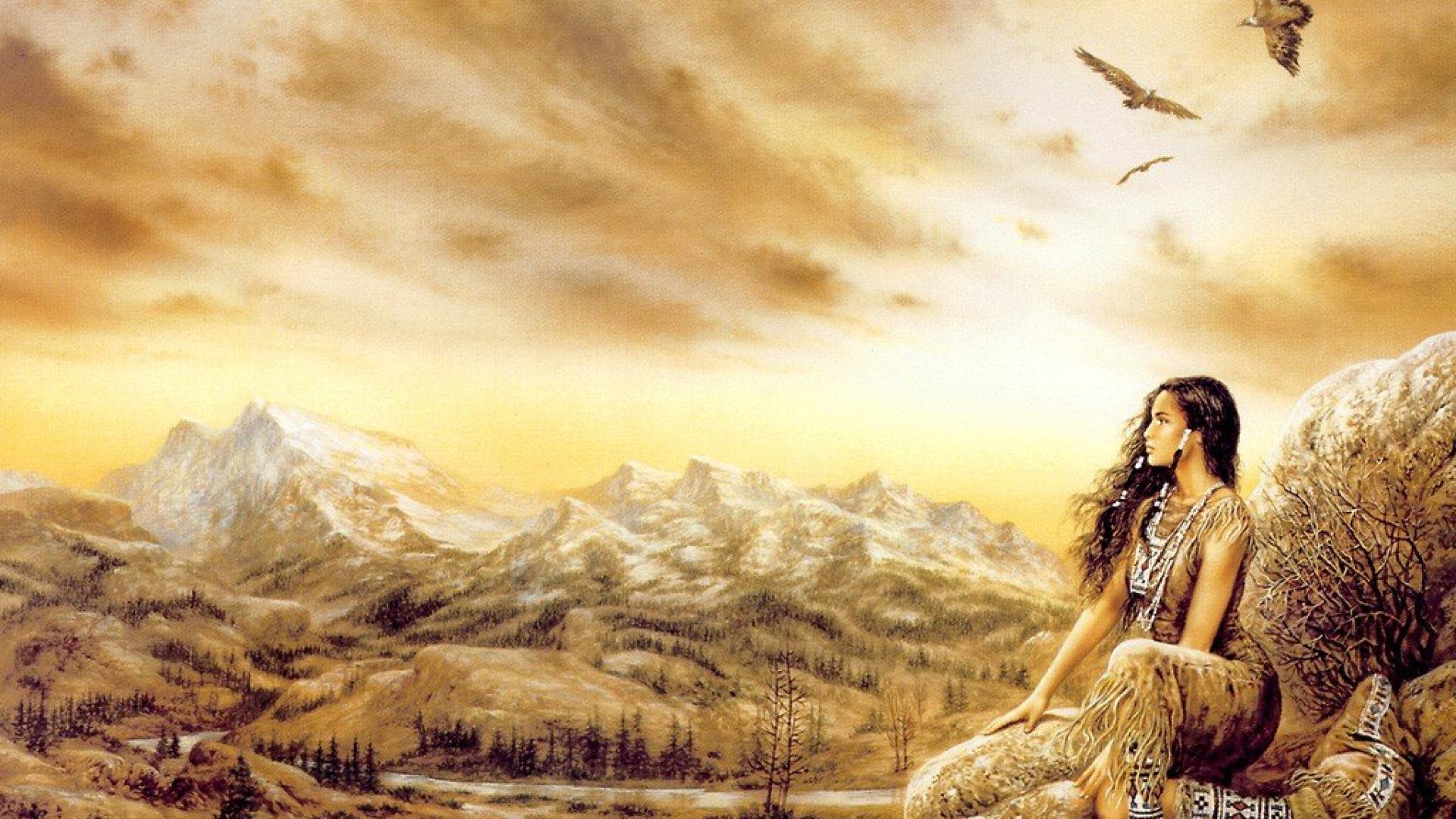 Awesome Native American Art Wallpaper Top