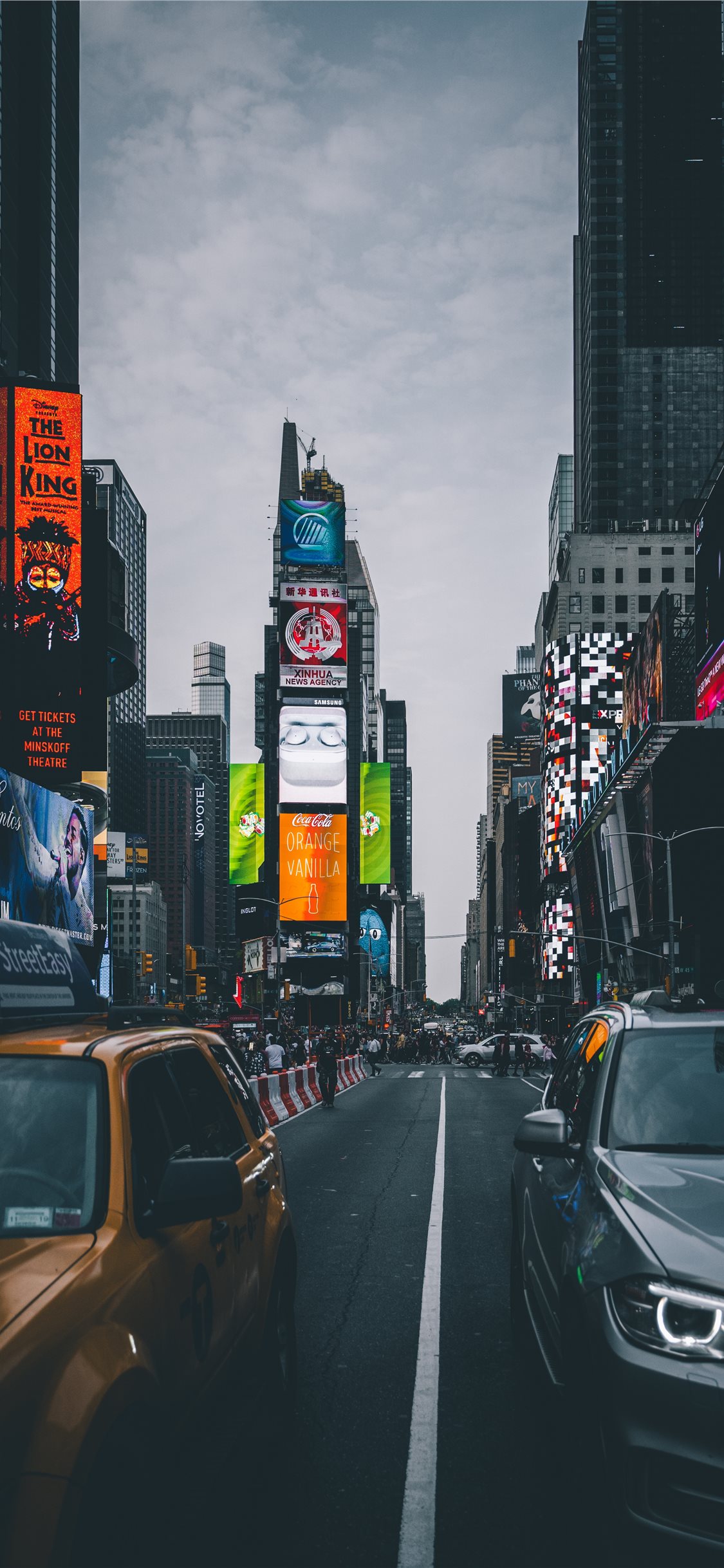 Times Square New York United States iPhone X Wallpaper