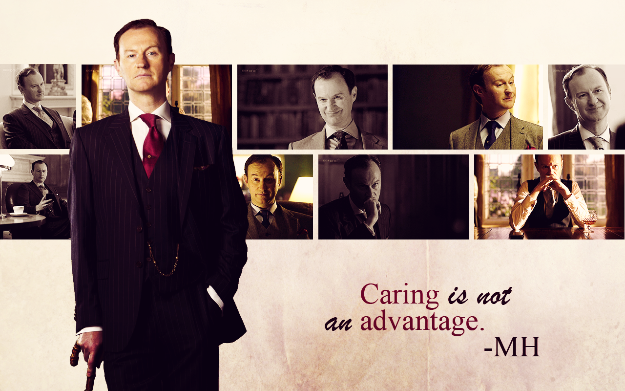 Mycroft Holmes Mark Gatiss Sherlock On Bbc One Wallpaper