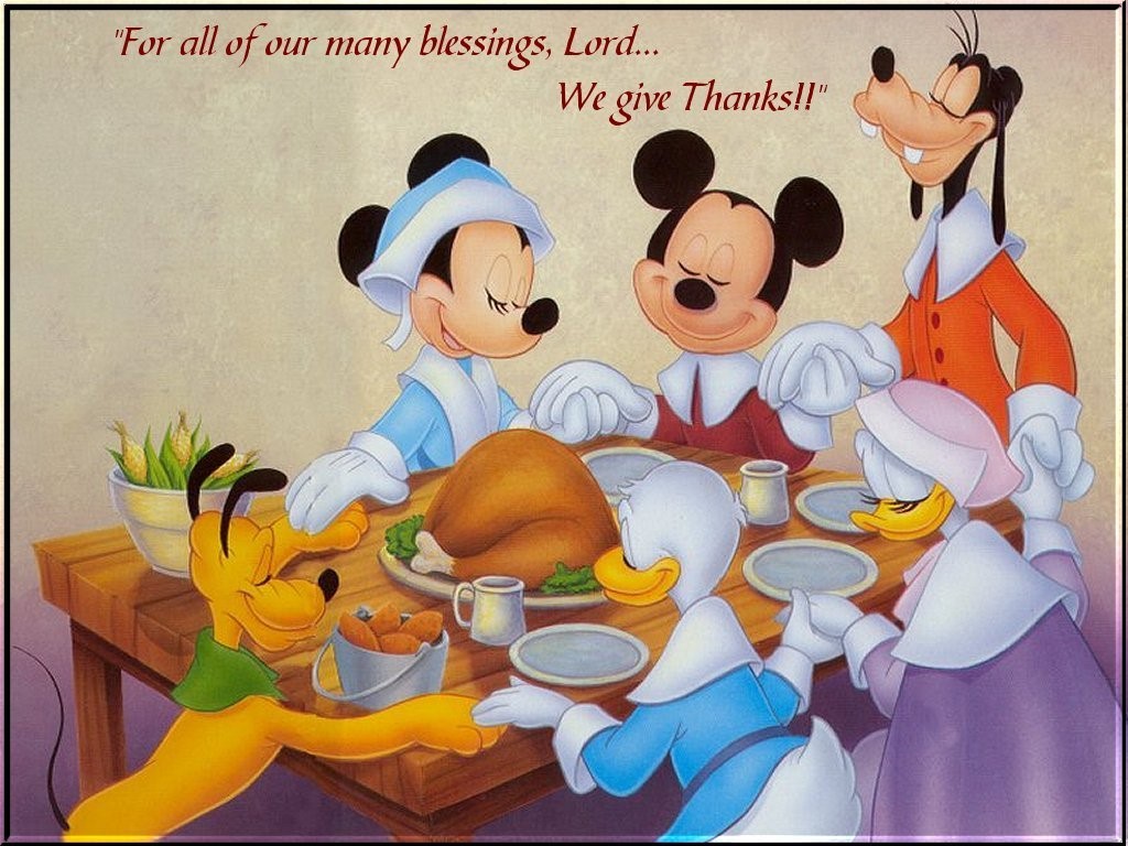  Mickey Mouse And Friends Thanksgiving Prayers Wallpaper Coloring
