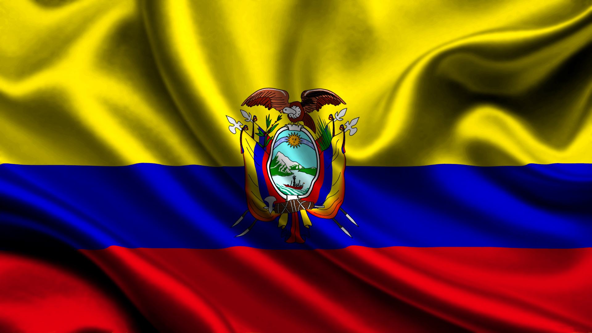 Wallpaper Background Ecuador Flag Textures