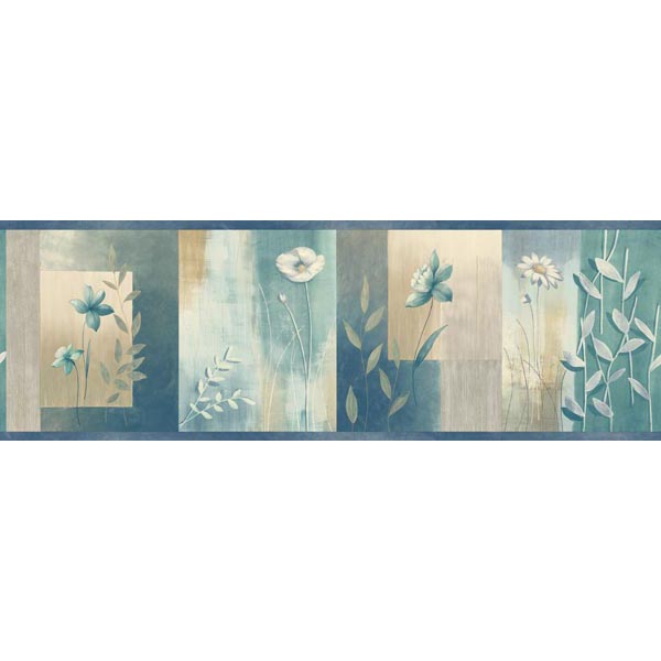 🔥 Free download Turquoise Colorblock Floral Border Bonnard Meadowlark