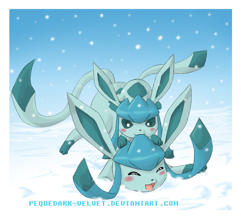 Vaporeon And Glaceon Wallpaper New Year By