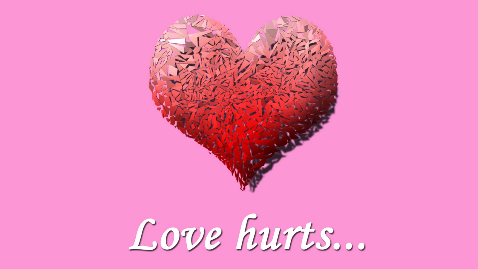 Love Wallpaper HD Broken Heart Red Hurts