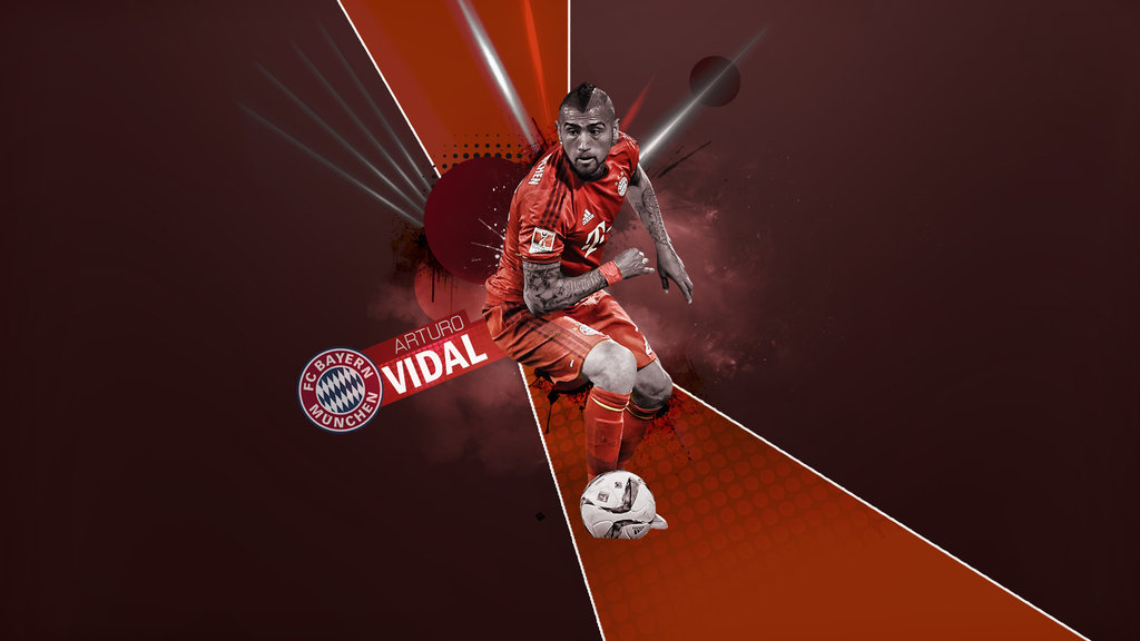 Arturo Vidal Wallpaper Bayern Munich By Rakagfx On